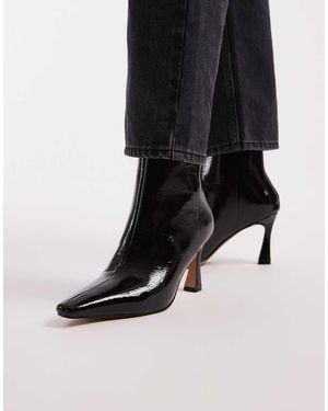 schuh Heeled Mid Ankle Boots - Blue