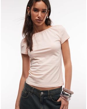 Monki Open Back T-shirt - Multicolour