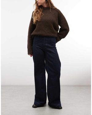 Polo Ralph Lauren Vaqueros De Pernera Ancha Lisos En Negro - Azul