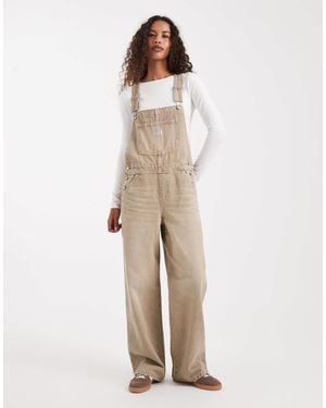 Levi's – weit geschnittene jeans-latzhose - Natur