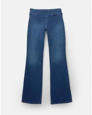 Pull&Bear Jeans A Campana A Vita Bassa Scuro - Blu