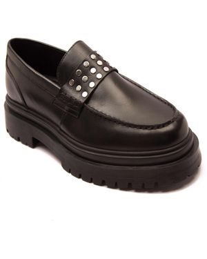 OFF THE HOOK Hendrix - mocassins en cuir avec semelle plateforme - Noir