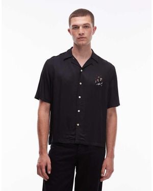 AllSaints Fungi Short Sleeve Shirt - Black
