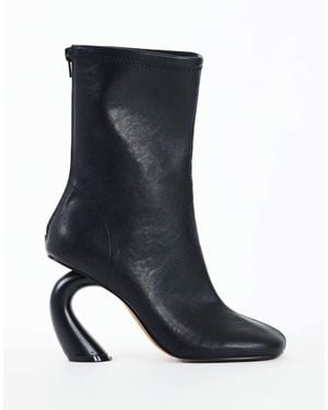 TOPSHOP Kendal sock-boots mit geformtem absatz - Blau