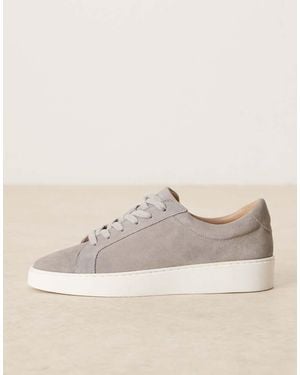Noak Zapatillas De Deporte Grises Con Cordones De Ante Elaborado En Portugal De - Neutro