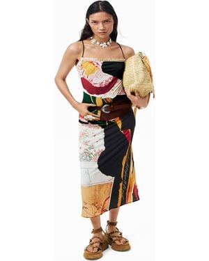 Desigual – strickkleid - Mettallic
