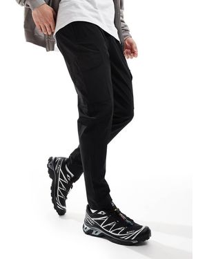 Brave Soul Slim Fit Ripstop Cargo Trousers - Black