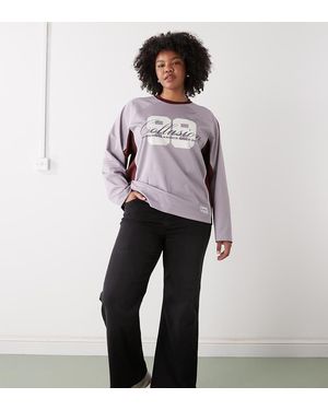 Noisy May Rooxy High Rise Flared Jeans - Grey