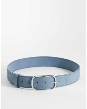 ASOS – jeans-taillengürtel aus wildlederimitat - Blau