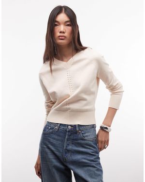 Monki Strickpullover - Weiß