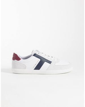 Tommy Hilfiger Tribeca Real Premium Leather Sneakers - White