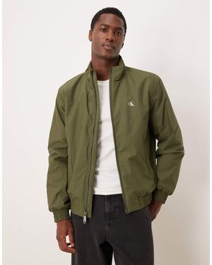 Calvin Klein Padded Ripstop Harrington Jacket - Green