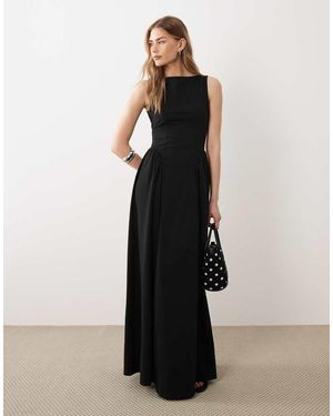 ASOS Princess Seam Maxi Dress - Black