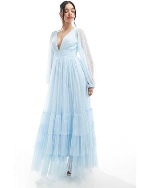 LACE & BEADS Madison - robe longue - Bleu
