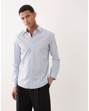 Mango 100% Cotton Gingham Shirt - Gray