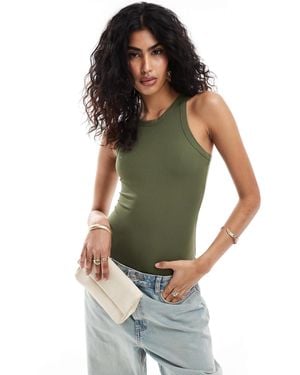 Spanx – gerippter body - Grün