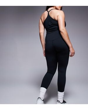 4505 Curve Icon Active Bum Sculpt High Waist Gym legging With Inner Pocket - Black