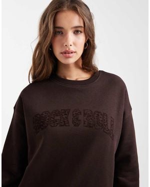 Mango Teen Graphic Sweatshirt - Black