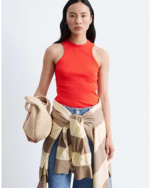 & Other Stories Ribbed Singlet Top - Red