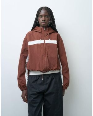 ASOS Color Block Track Jacket With Hood - Red