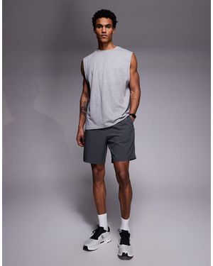4505 Icon 7 Inch Quick Dry Training Shorts With Zip Pockets - Gray