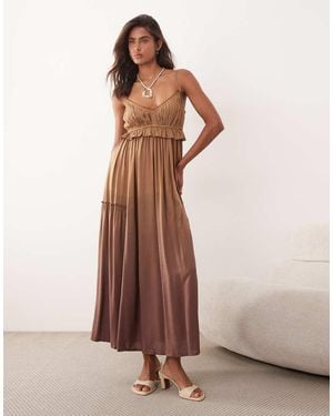Iisla & Bird Maxi Beach Dress - Brown