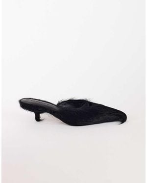 TOPSHOP Asher Pumps Met Kittenhak - Zwart