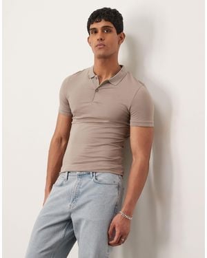 ASOS – körperbetontes polohemd - Mehrfarbig