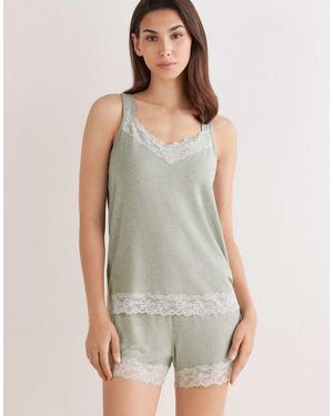 Intimissimi Pyjamas With Vest Top And Shorts - Grey