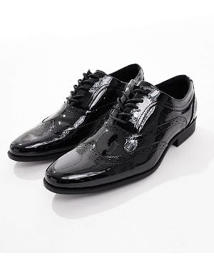 ASOS Brogue Lace-up Shoes - Black