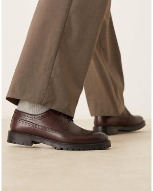 Walk London James Brogue Shoes - Black