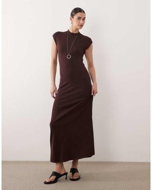 Mango Sleeveless Maxi Dress - Brown