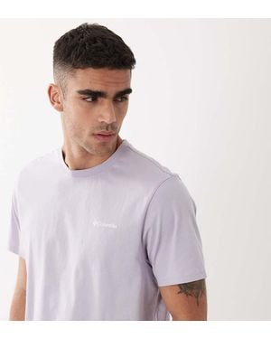 Columbia Csc Outdoor Back Graphic T-shirt - Purple