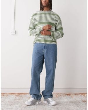 Weekday – galaxy – weite loose fit jeans - Blau