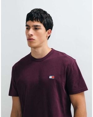 Tommy Hilfiger Badge Logo T-shirt - Purple