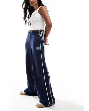 PacSun Classic Wide Leg Track Trousers - Blue