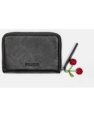 Pull&Bear Embellished Wallet - Grey