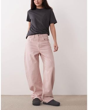 Mango Bet 100% Cotton Barrel Jean - Pink