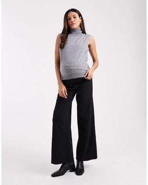 Mama.licious Mamalicious Maternity Smart Wide Leg Pants - White