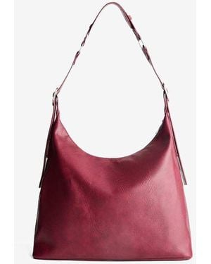 Bershka Bag With Buckles - Red