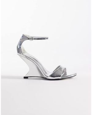 Public Desire Heeled Wedge Sandals - White