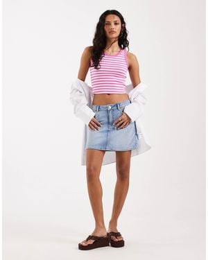 JJXX Mini Denim Skirt - Red