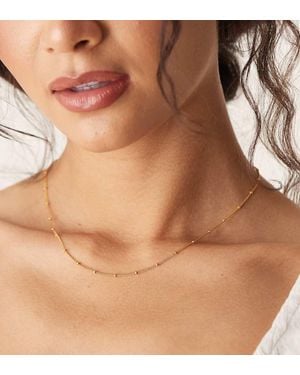 Orelia Satellite Chain Necklace - Brown