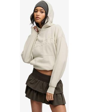 Bench x Superdry & Co Oversized Applique Hoodie - Natural