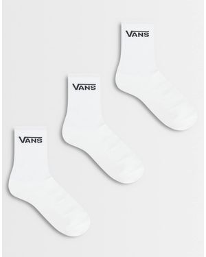 Vans Classic half crew 3er-pack socken - Weiß