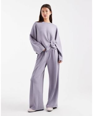 ASOS Cupro Wide Leg jogger - Purple