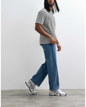 Jack & Jones Vaqueros Rectos Holgados Ted En Lavado Azul Medio
