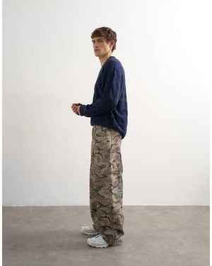 TOPMAN baggy Fit Twill Cargo - Brown