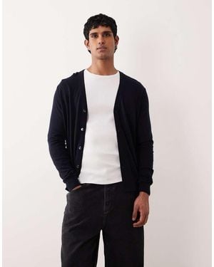 Mango Lightweight Knitted Cardigan - Blue