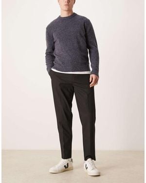 ASOS Smart Tapered Comfort Stretch Trousers - Grey